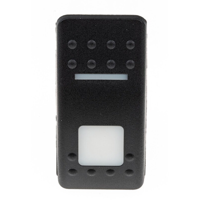 Carling Technologies Illuminated SPST, On-None-Off Rocker Switch Panel Mount