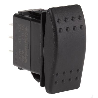 Carling Technologies DPDT, (On)-Off-(On) Rocker Switch Panel Mount