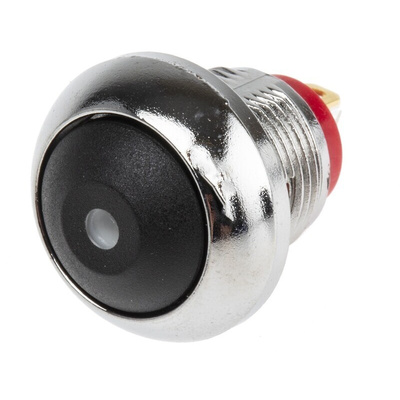 RS PRO Illuminated Miniature Push Button Switch, Momentary, Panel Mount, 13.6mm Cutout, SPST, Yellow LED, 250 V ac @