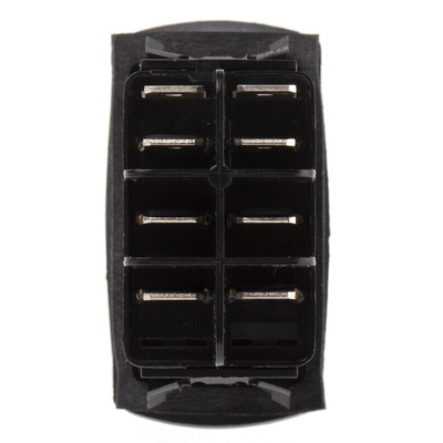 Carling Technologies Illuminated DPDT, On-(On) Rocker Switch Panel Mount