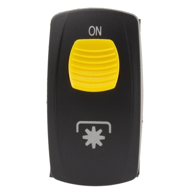 Carling Technologies Illuminated DPDT, On-(On) Rocker Switch Panel Mount