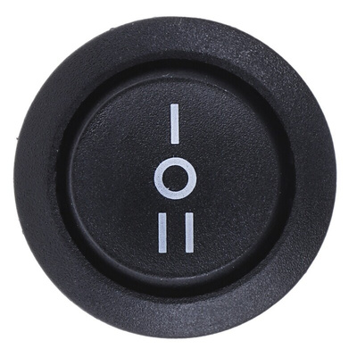 RS PRO SPDT, On-Off-On Rocker Switch Panel Mount