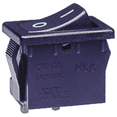 NKK Switches SPST, On-None-Off Rocker Switch Panel Mount