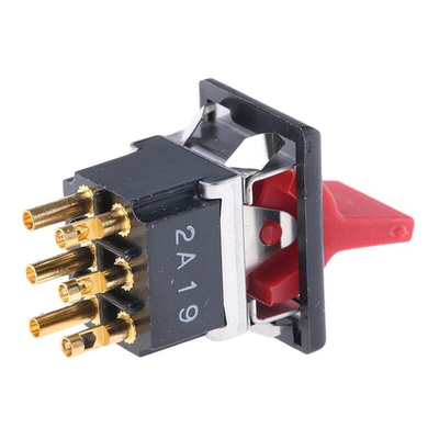 Tyco Electronics DPDT, Latching Rocker Switch Panel Mount