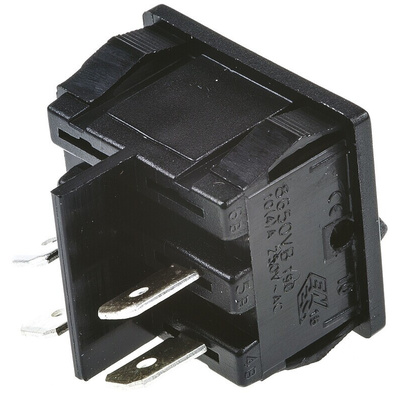 Arcolectric (Bulgin) Ltd DPST, On-Off Rocker Switch Panel Mount