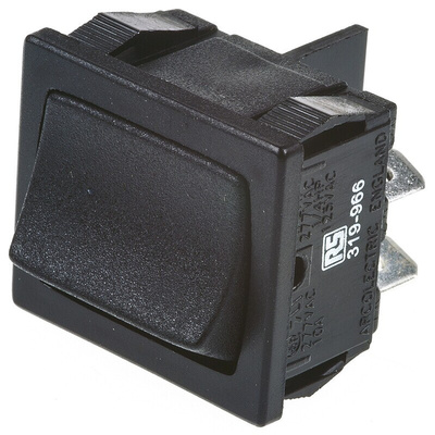 Arcolectric (Bulgin) Ltd DPST, On-Off Rocker Switch Panel Mount