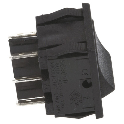 Arcolectric (Bulgin) Ltd DPDT, On-On Rocker Switch Panel Mount