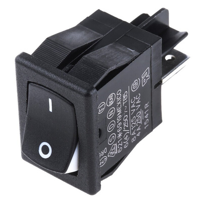 Carlingswitch SPST, On-None-Off Rocker Switch Panel Mount