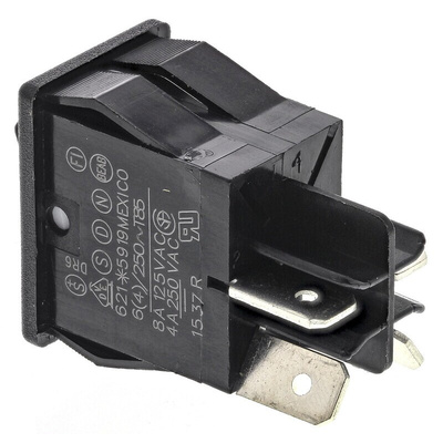 Carlingswitch DPST, On-None-Off Rocker Switch Panel Mount