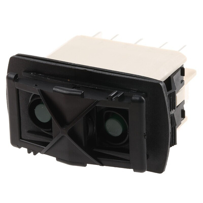 APEM Illuminated DPDT, (On)-Off-(On) Rocker Switch Panel Mount