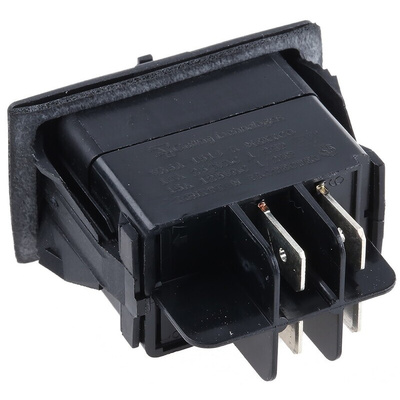 Carlingswitch DPST, Latching Rocker Switch Panel Mount