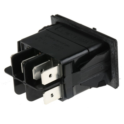 Carlingswitch Illuminated SPDT, Latching Rocker Switch Panel Mount