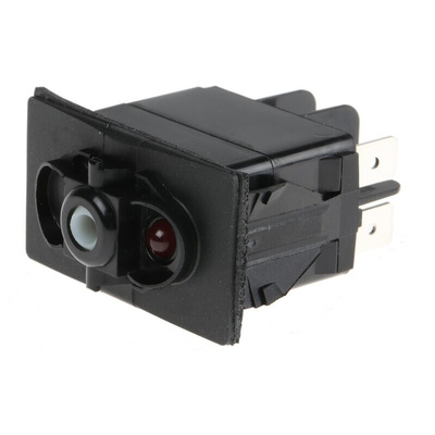 Carlingswitch Illuminated SPDT, Latching Rocker Switch Panel Mount