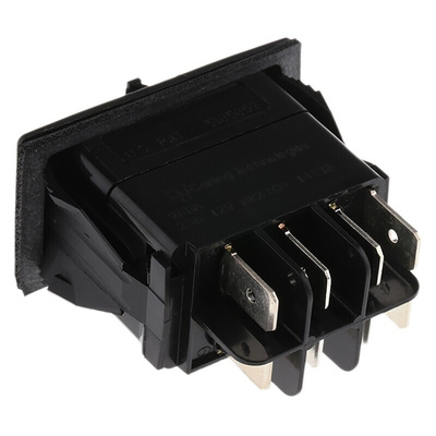 Carlingswitch Illuminated DPDT, Latching Rocker Switch Panel Mount