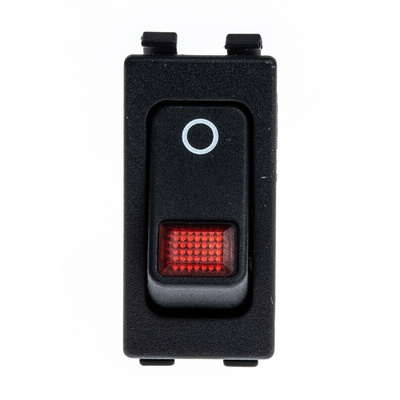 Marquardt Illuminated DPST, On-None-Off Rocker Switch Panel Mount