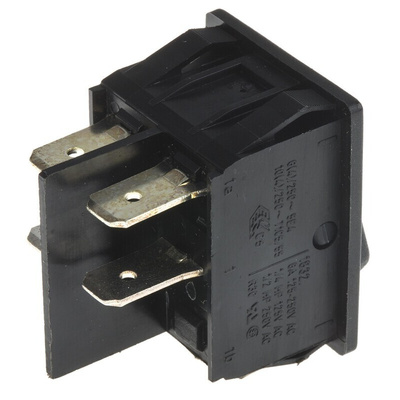 Marquardt DPST, On-None-Off Rocker Switch Panel Mount