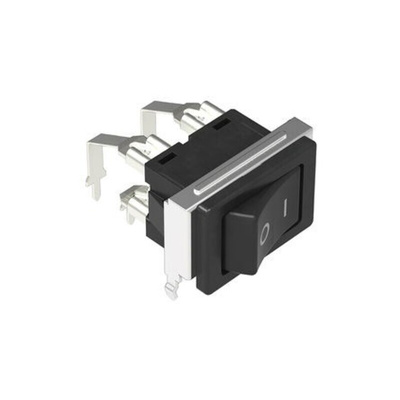Alps Alpine DPST, Latching Rocker Switch Panel Mount
