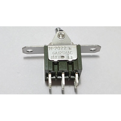 NKK Switches DPDT, On-On Rocker Switch Panel Mount