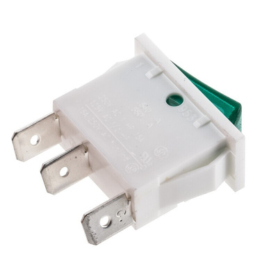 Arcolectric (Bulgin) Ltd Illuminated SPST, On-Off Rocker Switch Panel Mount