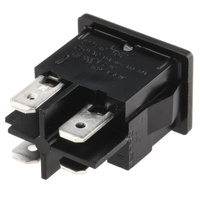 Arcolectric (Bulgin) Ltd DPST, On-Off Rocker Switch Panel Mount