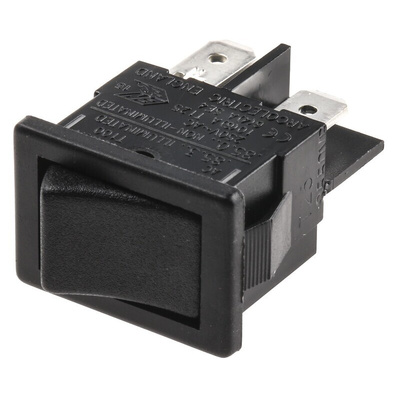 Arcolectric (Bulgin) Ltd DPST, On-Off Rocker Switch Panel Mount