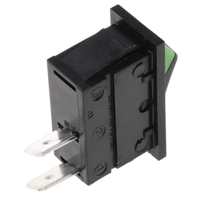 Arcolectric SPST, On-Off Rocker Switch Panel Mount