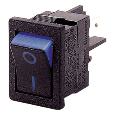 Arcolectric (Bulgin) Ltd DPST, On-Off Rocker Switch Panel Mount