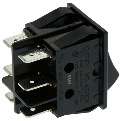 ZF DPST, On-None-Off Rocker Switch Panel Mount