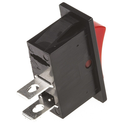 TE Connectivity SPST, On-Off Rocker Switch Panel Mount