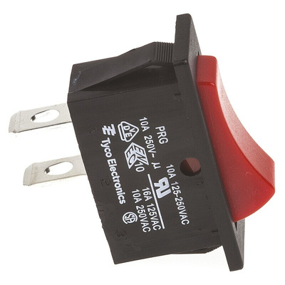 TE Connectivity SPST, On-Off Rocker Switch Panel Mount