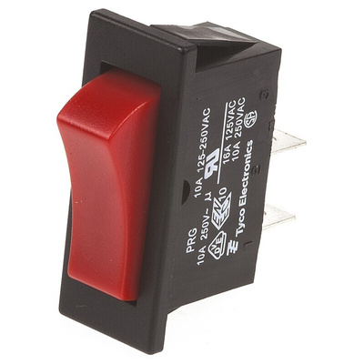 TE Connectivity SPST, On-Off Rocker Switch Panel Mount