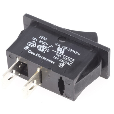 TE Connectivity SPST, On-Off Rocker Switch Panel Mount