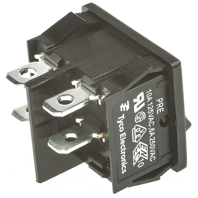 TE Connectivity DPST, On-Off Rocker Switch Panel Mount