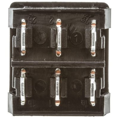 TE Connectivity DPDT, On-Off-On Rocker Switch Panel Mount