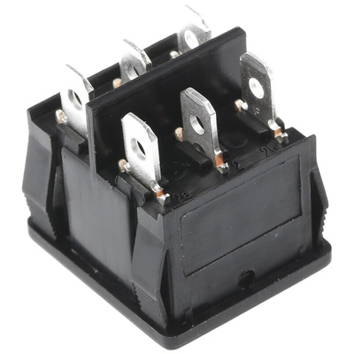 TE Connectivity DPDT, On-Off-(On) Rocker Switch Panel