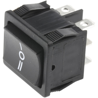 TE Connectivity DPDT, On-Off-(On) Rocker Switch Panel