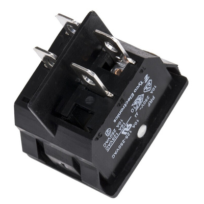 TE Connectivity Illuminated DPST, On-Off Rocker Switch Panel Mount