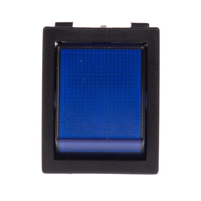 Molveno Illuminated DPST, On-None-Off Rocker Switch Panel Mount