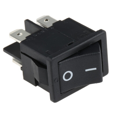 Marquardt DPST, On-None-Off Rocker Switch Panel Mount