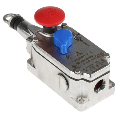 Allen Bradley Guardmaster 440E Rope Pull Switch, 75m, 2NO/2NC, Straight