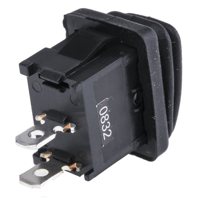 ZF SPST, (On)-None-Off Rocker Switch Panel Mount