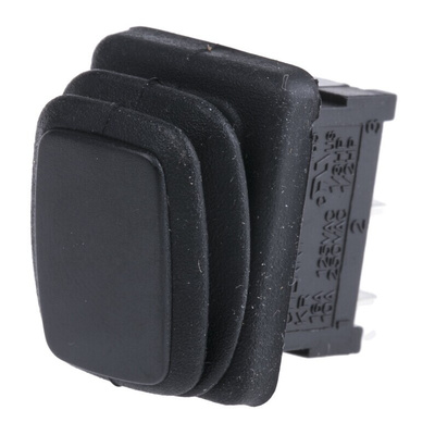 ZF SPST, (On)-None-Off Rocker Switch Panel Mount