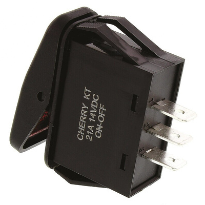 ZF Illuminated SPST, On-None-Off Rocker Switch Panel Mount