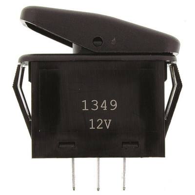 ZF Illuminated SPST, On-None-Off Rocker Switch Panel Mount