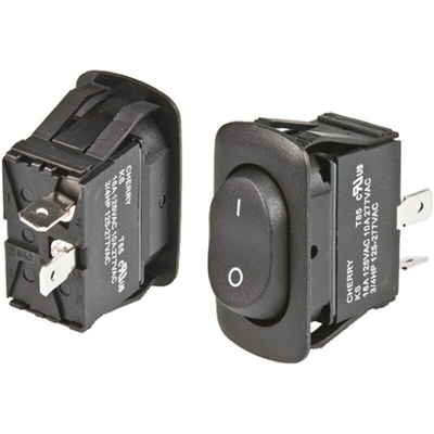 ZF SPST, On-None-Off Rocker Switch Panel Mount