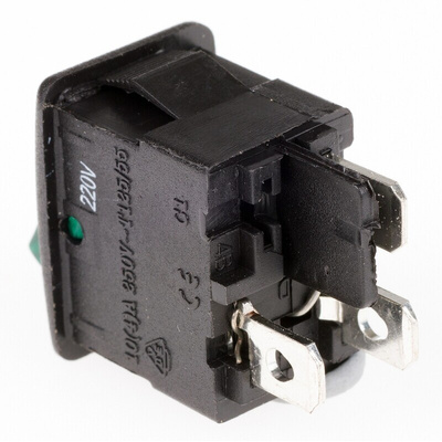 ZF Illuminated SPST, On-None-Off Rocker Switch Panel Mount