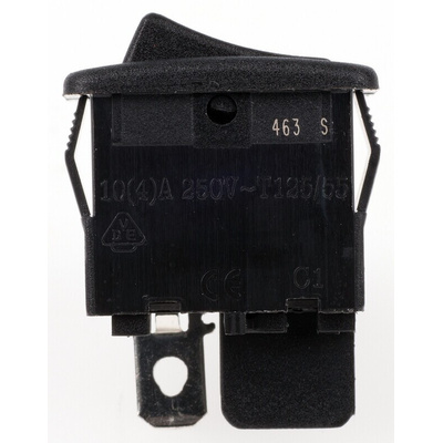 ZF SPST, On-None-Off Rocker Switch Panel Mount
