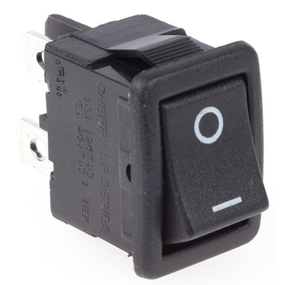 ZF SPST, On-None-Off Rocker Switch Panel Mount