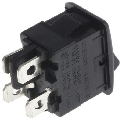 ZF DPST, On-None-Off Rocker Switch Panel Mount