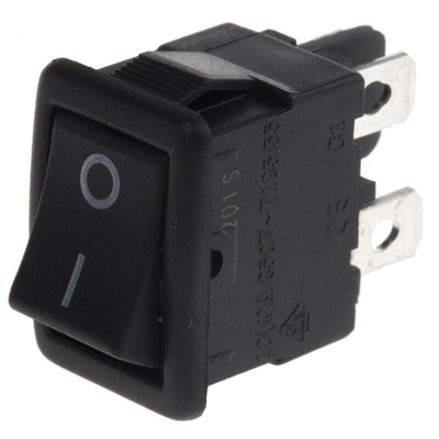 ZF DPST, On-None-Off Rocker Switch Panel Mount